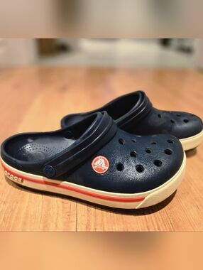 Crocs Kids Classic Clog - Navy , Size 12/13